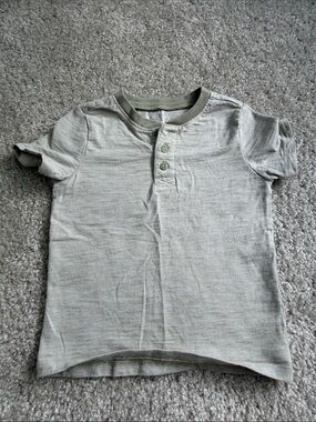 Garanimals Heather Sage Green Henley Tee